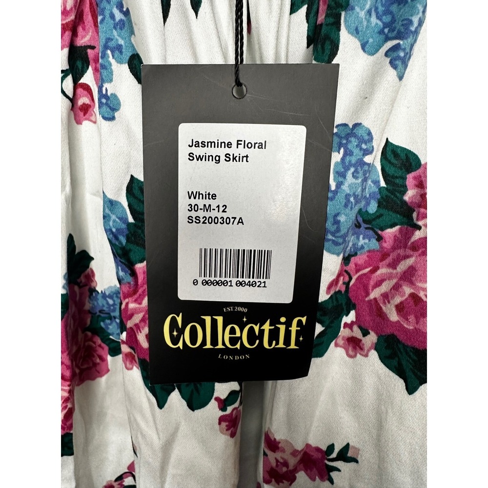 NWT Collectif Vintage-Style Floral Skirt | Size M - Picture 10 of 11